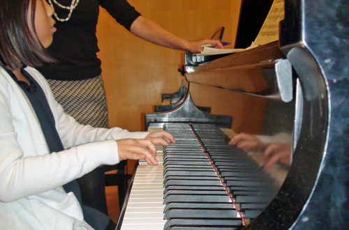 Photo of Valley Piano Student Playing Piano